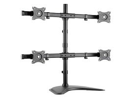Quad Monitors Premium Articulating Aluminium Monitor Mount Stand